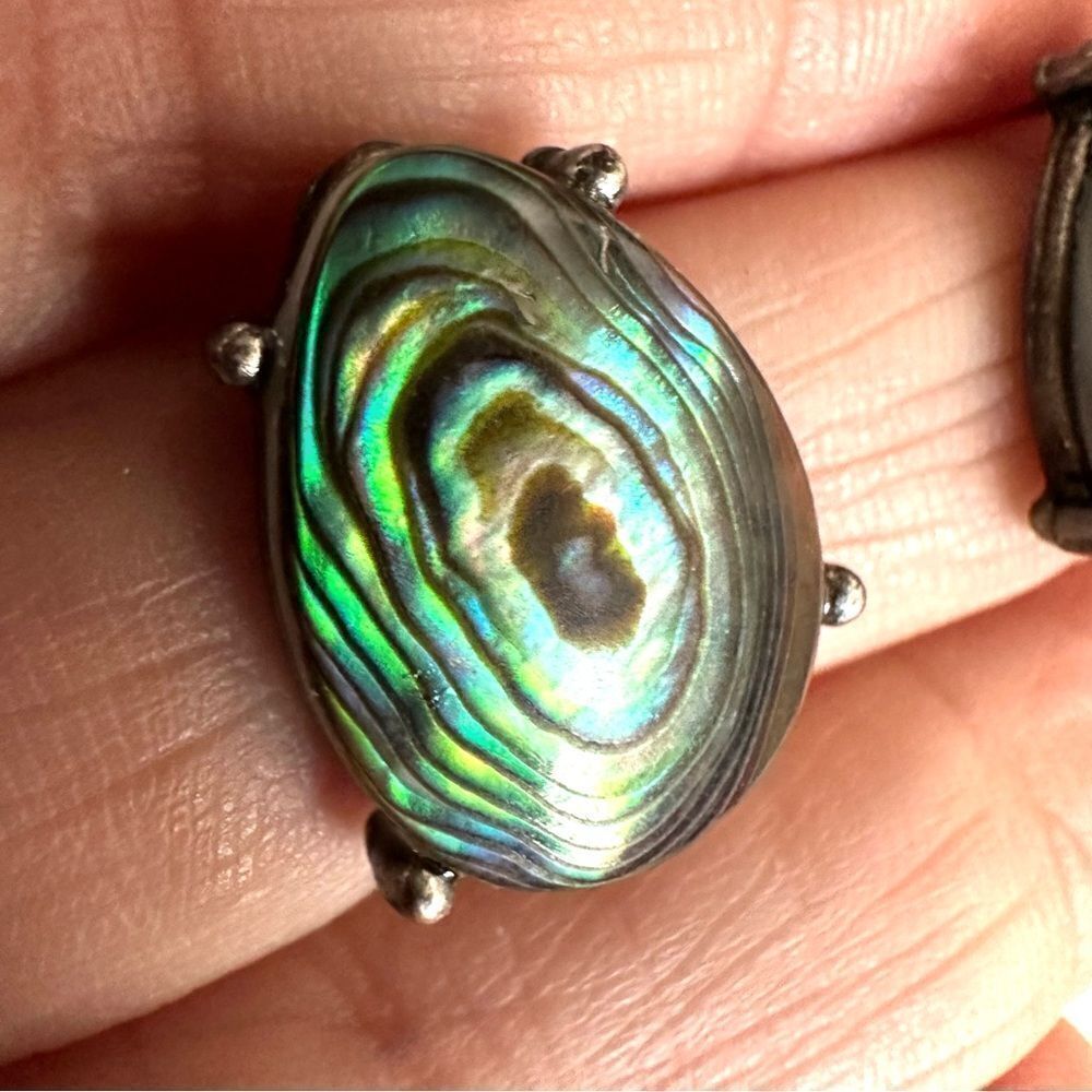 Chico’s Javalin abalone post earrings - Picture 8 of 9